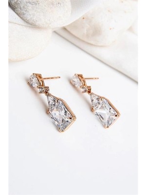 twingold Xuping Alerji ve Kararma Yapmama Garantili Zirkonium Taşlı Küpe