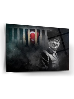 Shiny Art Atatürk ve Anıtkabir Cam Tablo – ATA203