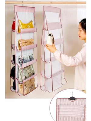 Alvo Store Buğz 10 Gözlü Çanta Askılığı Dolap Içi Düzenleyici Organizer Askılı Çantalık ( Buğz )