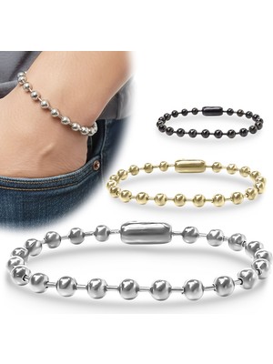 Fm 💎 Premium Top Çelik Zincir Bileklik 6mm 3183CZB2D15 - 20 cm - Altın Renk