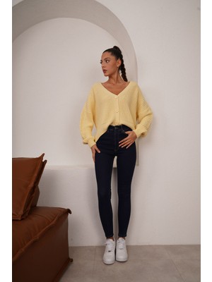 Lacivert Likralı Skinny Jean