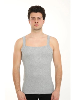 Hobilinka Erkek Kalın Askılı Likralı Atlet Gri