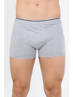 Hobilinka Erkek Pamuk Likralı Boxer Gri
