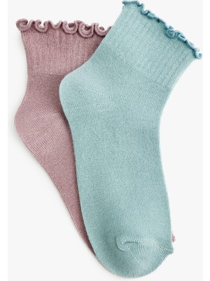 Koton Viskon Karışımlı 2'li Çorap Seti