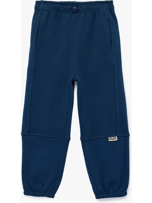 Koton Şardonlu Pamuklu Beli Lastikli Oversize Jogger Eşofman Altı