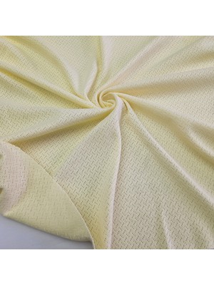 Kaf Kumaş Çapraz Çizgi Desenli %100 Pamuklu Delikli Pointelle Ribana Kumaş