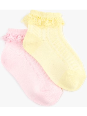 Koton Dantelli Dokulu 2'li Çorap