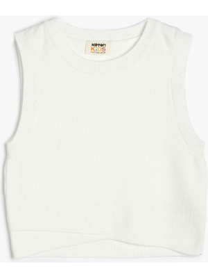 Koton Kolsuz Triko Basic Crop Atlet