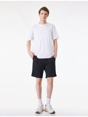 Koton Regular Fit Cepli Bermuda Beli Bağcıklı Şort