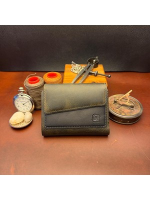 Bi Deri Bideri Prıene Hakiki Deri Renkli Cüzdan Haki