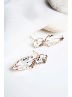 twingold Xuping Alerji ve Kararma Yapmama Garantili Zirkonium Taşlı Küpe