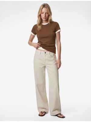 Koton Slim Fit Kısa Kollu Bisiklet Yaka Pamuklu Tişört