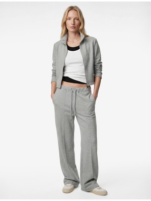 Koton Modal Kumaş Uzun Kollu Dik Yaka Fermuarlı Hırka