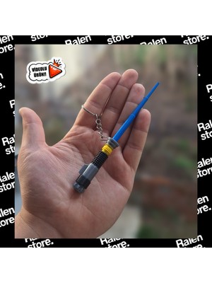 Ralen Içe Geçmeli Mini Işın Kılıcı Anahtarlık – Teleskopik Uzayan Star Wars Tarzı Anahtarlık – Koleksiyonluk Sci-Fi Anahtarlık – Dayanıklı Plastik Tasarım – Çanta, Anahtar ve Aksesuar Süsü