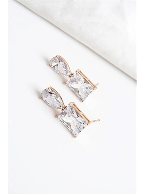 twingold Xuping Alerji ve Kararma Yapmama Garantili Zirkonium Taşlı Küpe