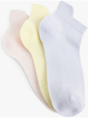 Koton Pamuklu Basic 3'lü Patik Çorap Seti