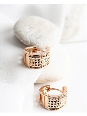 twingold Xuping Kararma Yapmama Garantili Zirkonium Taşlı Küpe