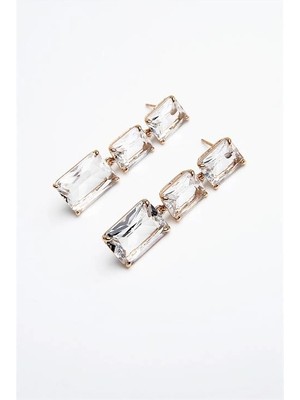 twingold Xuping Alerji ve Kararma Yapmama Garantili Zirkonium Taşlı Küpe