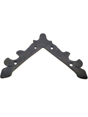 Hobilinka Antika Tarz Dekoratif Pirinç Lale Köşe Gönye - Üst, 133X133 Mm, Oksit