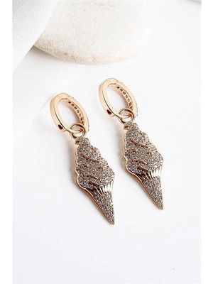 twingold Xuping Kararma Yapmama Garantili Dondurmalı Zirkonium Taşlı Küpe