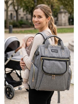 Focux-05 Anne Bakım Bebek Çantası Anne Çantası Sırt Çantası