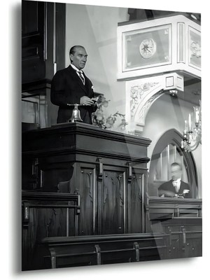 Shiny Art Atatürk Meclis Konuşması Cam Tablo – ATA119