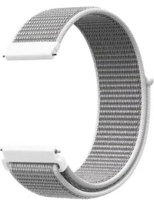Gpack Zeblaze Ares 3 Pro 22MM Kordon Kayış Kumaş Cırt Cırtlı 22/crt Beyaz
