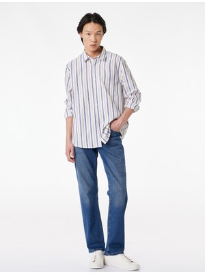 Koton Pamuklu Normal Bel Straight Fit Jean Pantolon - Mark Jean