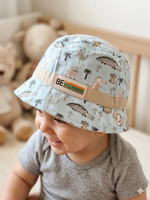 Benitto Kids Kitti 0-18 Ay Safari Desenli Erkek Bebek Fötr Şapka