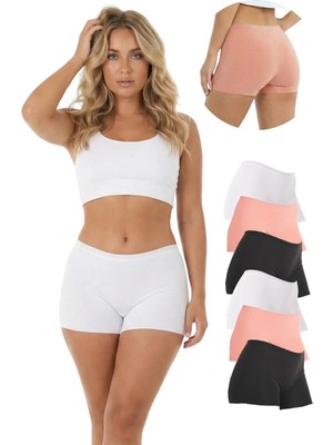 501 Lazer Kesim 6'lı Kadın Boxer Külot