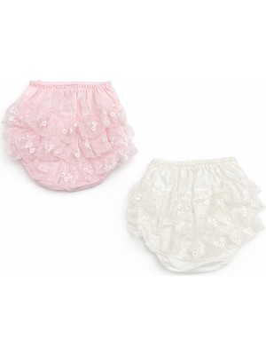 Kardeşler Bebe Kız Bebek 2'li Tütü Detaylı Külot