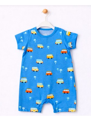 For My Baby Yazlık Desenli Erkek Bebek Tulum