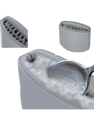 Balkan Grup Hijyenik Çatal Kaşık Bıçak Yıkama Fırçası Vantuzlu - Çift Fırçalı