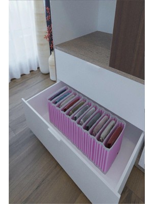 VeraGlobe Buğz 11 Bölmeli Dolap ve Çekmece Içi Düzenleyici Akordiyon Organizer M-00500 (1 Adet) ( Buğz )