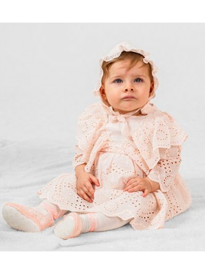 Pugi Baby Kız Bebek Şık Dantelli Mevlüt / Özel Gün Elbisesi