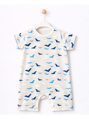 For My Baby Yazlık Desenli Erkek Bebek Tulum
