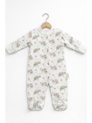 For My Baby Kendinden Eldivenli & Ters Dikiş Bebek Tulum