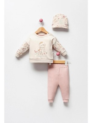 By Bubbles Sevimli Ceylan Baskı Kız Bebek 2'li Takım