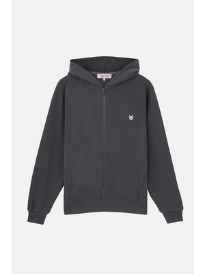 Reflect Studio Panda Supersoft Cepli Full-Zip Hoodie - Antrasit