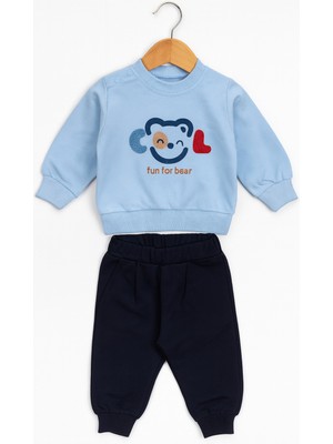 For My Baby Nakış Detaylı Erkek Bebek 2'li Takım