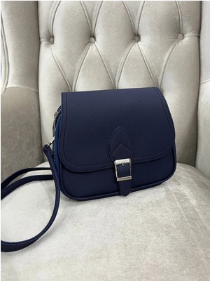 Modern Çift Fermuarlı 3 Bölmeli Omuz Çanta