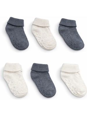 For My Baby 6'lı Bebek Kaydırmaz Tabanlı Çorap