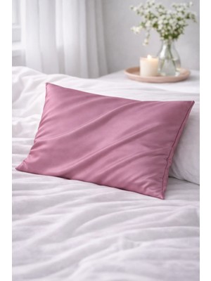 Defne Apollon İpekçilik %100 Ipek Yastık Kılıfı 50 x 70 cm - Pudra