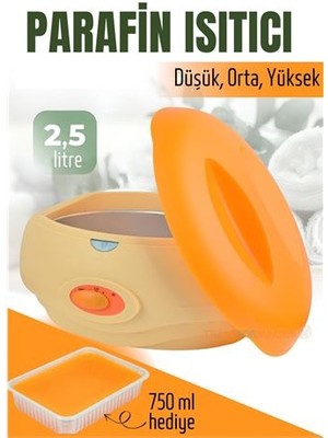 Hobilinka Turk Parafin Ağda Isıtıcı 750 ml Parafin Seti El ve Ayak Cilt Bakımı Için