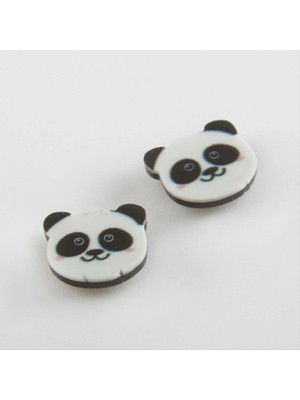 İsmiyle Al Panda Mıknatıslı Plastik Çocuk Küpesi