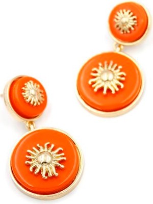 Güneş Küpe - Turuncu