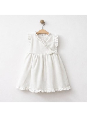 Baby Corner Kruvaze Yaka Kız Bebek Elbise