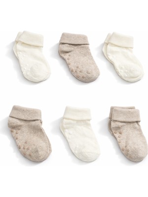 For My Baby 6'lı Bebek Kaydırmaz Tabanlı Çorap