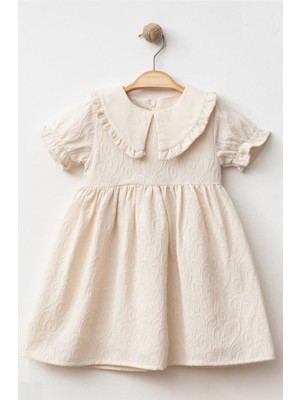 Baby Corner Fırfırlı Bebe Yaka Kız Bebek Elbise