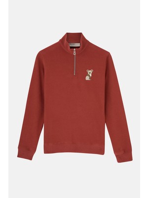 Reflect Studio Koala Supersoft Quarter-Zip Sweatshirt - Kiremit